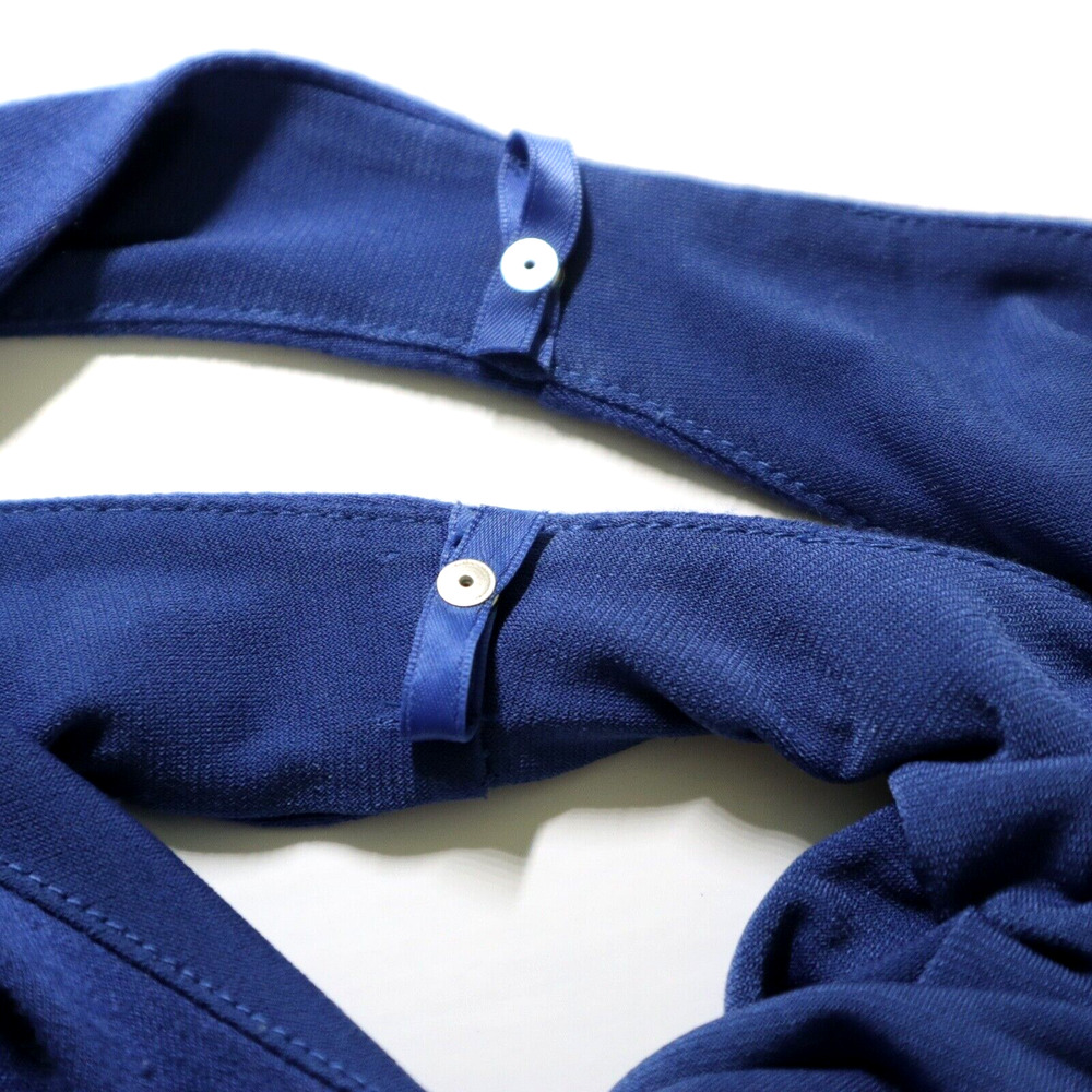 Ann Taylor Size M Midi Shift Dress Color Block Navy Blue Chartreuse - Picture 7 of 9